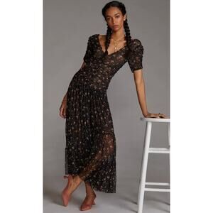 Misa Los Angeles Ruched Floral Maxi Dress - Size XS - NWT